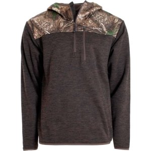 Habit Men's 1/4 Zip Hooded Fleece Pullover Realtree APX L