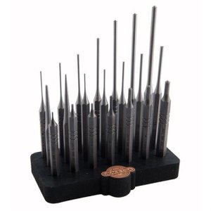 GRACE USA SP-21S-BB 21-Piece Steel Punch Set with Bench Block