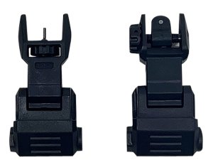 NcStar VG167 Picatinny High Profile Front & Rear Sight Set Black Polymer