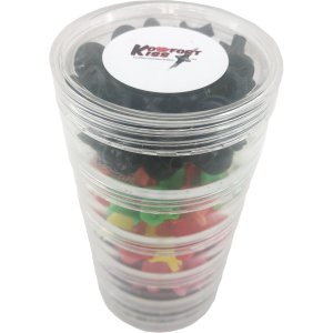 Draves Komfort Kiss Kisser Button Assorted Display 100 pk. - Soft ergonomic design for fast, consistent anchor point. 22-Red, 4-Clear, 8-Pink, 4-Blue, 10-Green, 40-Black, 4-Yellow, 4-Purple, 4-Orange.