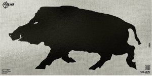 Allen 15801 EZ-Aim Thermal ID Boar Paper Target 24"x12" Black/Gray