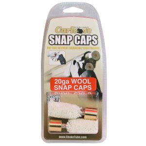 Carlson 00109 20 Gauge Snap Cap 2-Pack with Brass Base Wool Brush