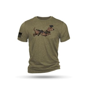 Nine Line Apparel Tactical Wiener Short Sleeve Shirt Olive Triblend 3XL
