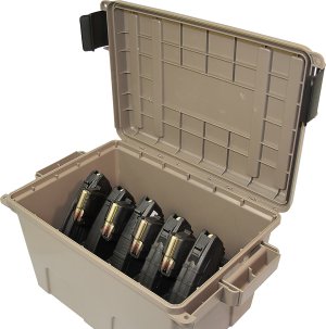 MTMCase-Gard Tactical Mag Can 308 Holds 7.62x39 AK Magazines Polypropylene Forest Green