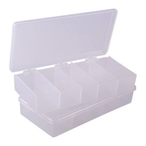 Brownells Storage Bin 5 COMPARTMENT7"X3-1/2"X1-1/4" 2 Pack