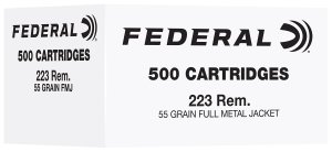 Federal FC223F500 .223 Rem 500Rd FMJ Premium Ammo