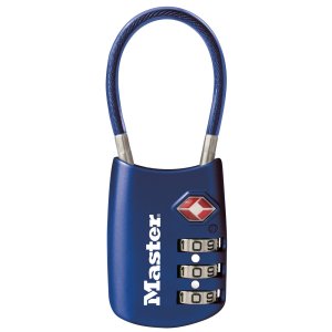 MasterLock 4688DBLU One Flexible Combination Shackle Lock Blue