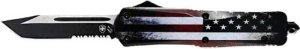 Templar Knife LUS531 Large OTF 3.5 In Black Tanto Serrated Blade