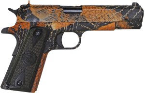 Iver Johnson 1911A1 BOA 45 ACP 5" Barrel Snakeskin Finish 8-Rd Mag