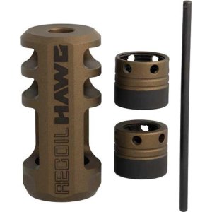 Browning Recoil Hawg Muzzle Brake 1/2"-28 or 5/8"-24 Threads Smoked Bronze