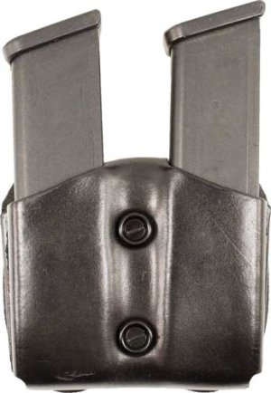 DeSantis A01BJKKZ0 Double Magazine Pouch Leather Black for SIG P365