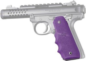 Hogue 79086 Ruger 22/45 MKIV Rubber Grips with Finger Grooves