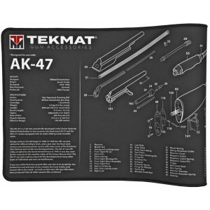 TekMat AK-47 Ultra 44" Gun Cleaning Mat Oil-Resistant Black