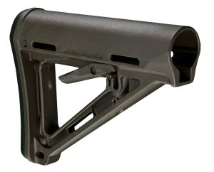 Magpul Industries MOE Rifle Stock, AR-15/M-16 Mil-Spec, OD Green, Adjustable Length, Ambidextrous, MAG400OD