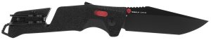 SOG Trident AT SOG11120441 3.7" Tanto D2 Steel Blade Black/Red Handle