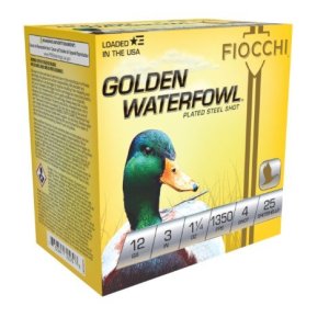 Fiocchi Golden Waterfowl 12 Gauge 3.00 In #4 25rd Box Shotshells