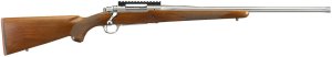 Ruger Hawkeye Hunter 6.5 PRC 22 in Satin Stainless Steel Walnut Stock