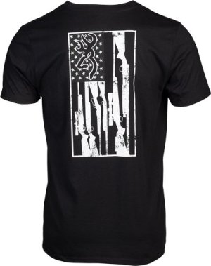 Browning SS T-SHIRT BROWNING LEGACY FLAG BLACK