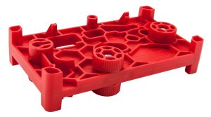Apex Tactical 104001 Red Polymer Armorer's Block for Pistols, 7-Inch