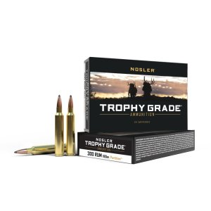 Nosler 60066 Trophy Grade 300 RUM Ammo, 180gr PT, 20 Rounds