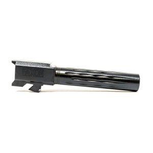 Faxon GB910N19LGQ-N Glock 19 Barrel 9mm Flame Fluted Non-Threaded Black