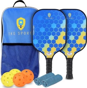 TKG Sports TKGTKGPKLCRBN Carbon Fiber Pickleball Set