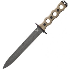 Benchmade 185BK SOCP 7.11" CPM-3V Cobalt Black Blade G10 Handle Sheath