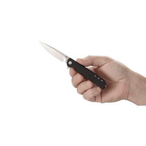 CRKT LCK+ 3.33In Stainless Flip Knife IKBS Nylon Scales