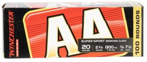 Winchester AASC207VP 20 Gauge 2.75 in 7/8 oz 7.5 Shot 100 Rounds