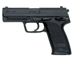 Versatile HK 81000322 USP45 V1 Handgun: Double-Action/Single-Action, 12-Round Magazines, Corrosion-Proof Polymer Frame, .45 ACP, 4.41" Barrel
