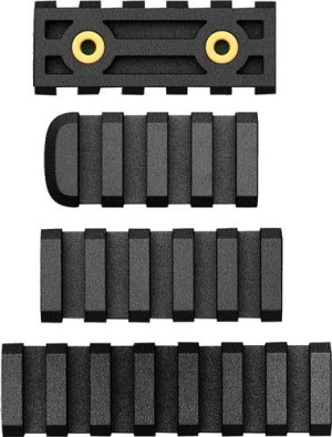 AB Arms ABALTFCR LTF Rails 3-Piece Picatinny Combo Pack Black Polymer