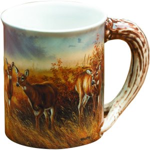 Wild Wings Sculpted Mug Meadow Mist Whitetail 16 oz 8955713065