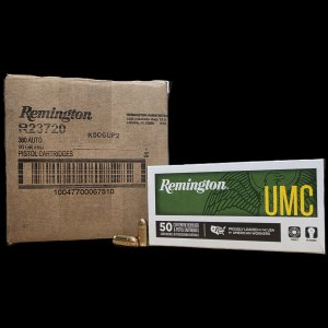 Remington UMC .380acp, 95gr FMJ, 500rd Case