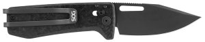 S.O.G SOG12630557 Ultra XR 2.80" Folding Knife Black Carbon Fiber Handle