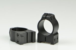 Warne 1BM CZ 550 Maxima Matte Black 1" Medium 0 MOA Scope Rings