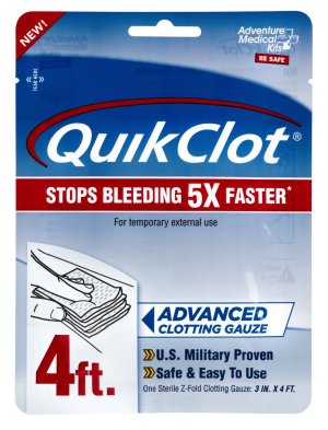 Adventure Medical Kits QuikClot Stop Bleeding Gauze 3" x 48" White