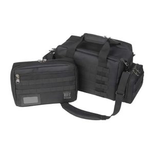 Bulldog BDT930B Tactical Black XL Range Bag 9"x22"x18" MOLLE Pouches