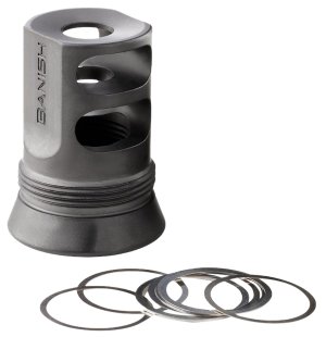 Banish Suppressors 4578 Muzzle Brake .30 Gold 1/2x28 Thread