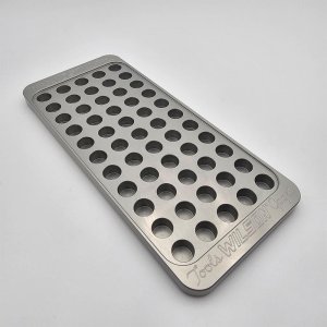 L.E. Wilson WIL-TR12 Billet Aluminum Reloading Tray, 55 Holes, .473"
