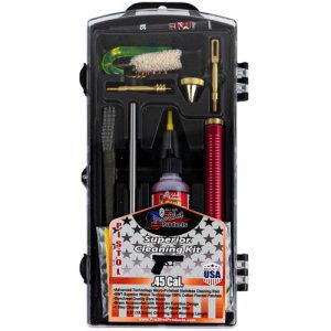 Pro-Shot Products P45KIT Classic .45 Cal Pistol Cleaning Kit Yellow Case