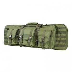 NcStar CVDC2946G-42 VISM Double Carbine Case 42" Green Padded Rifle Bag