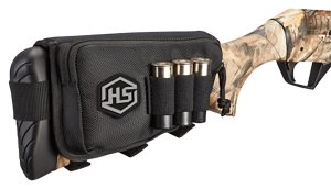 Hunters Specialties 01621 Buttstock Shell Holder Black Polyester 3 Rounds
