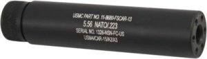 Guntec 5.5FAKE-AR AR15 Fake Suppressor 5.5" 1/2x28 Black Anodized
