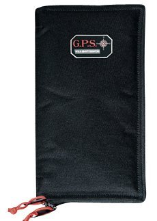 GSM Outdoors G-Outdoors Medium Pistol Sleeve Locking Zipper Black