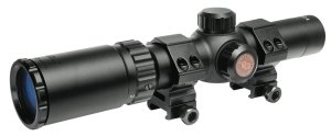 Truglo TG8514BC Tru-Brite 30 Hunter 1-4x24mm Scope Black Circle Duplex