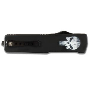 Templar LZ-FL-12-1 OTF LG Zinc Black Fallen Dagger 3.55" Plain Blade