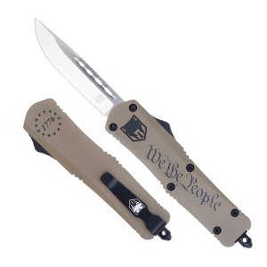 CobraTec MWTPFS-3DNS We the People OTF Knife 3" D2 Steel Glass Breaker