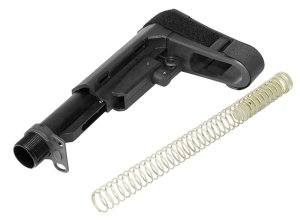 CMMG RipBrace Kit 6 Position Black Synthetic with Fastback & P3 Technology