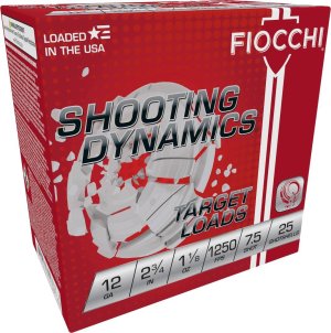 Fiocchi Exacta 12 GA 2.75 In 1-1/8 oz 1250 fps #7.5 25/ct