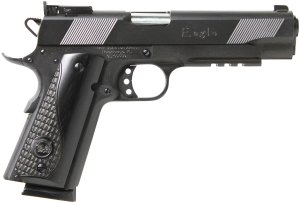 Iver Johnson EAGLE LR Semi-Auto, 45 ACP, 5" Barrel, Matte Blued, Light Rail, 8-Round Mag